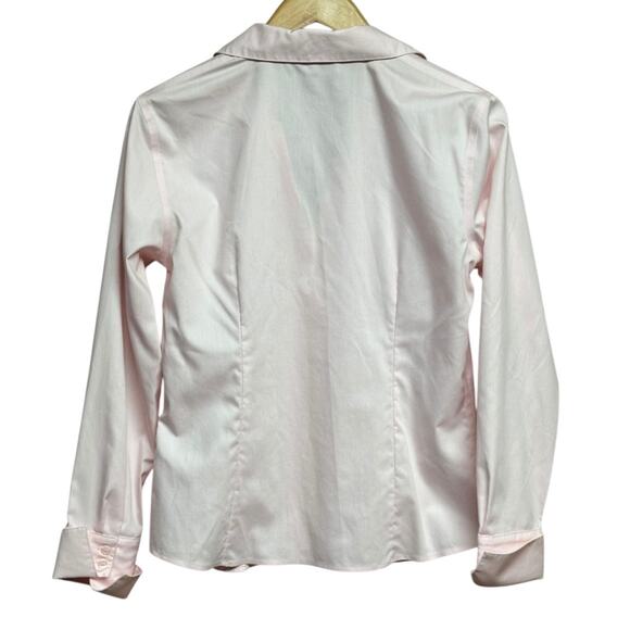 Calvin Klein Pink Sleek Timeless Tailored Button Down Non-Iron Shirt Size 8 - Picture 3 of 8
